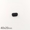 器材橢圓管塞,塑料堵頭,橢圓管內塞,40x20鋼腳內塞